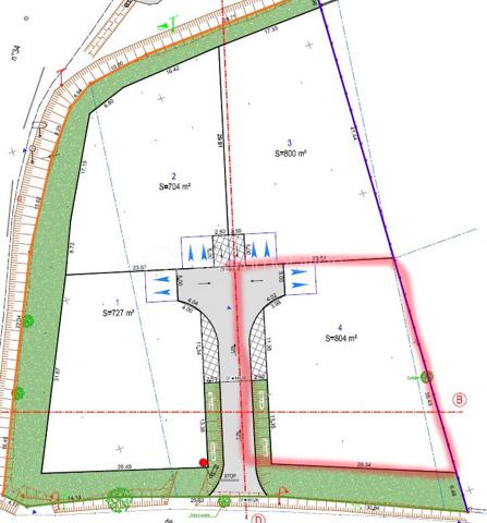 Terrain de 804 m²