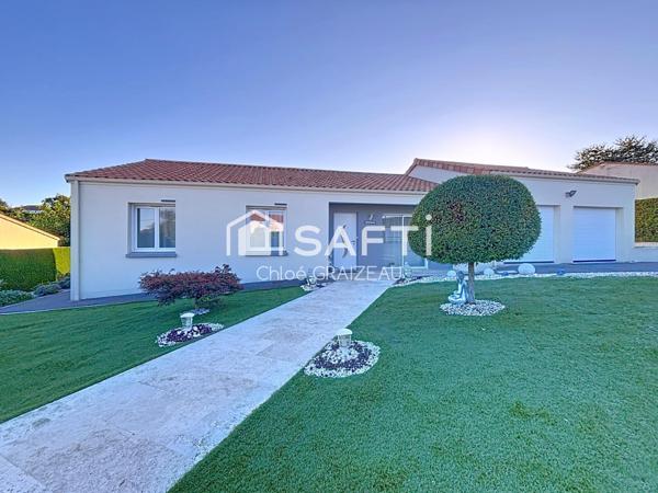 Maison de plain-pied, 121 m², 3 chambres et un bureau