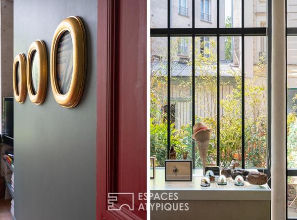 Loft aux accents industriels au calme d’une cour proche Nation