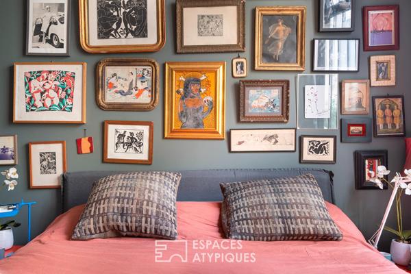 Loft aux accents industriels au calme d’une cour proche Nation