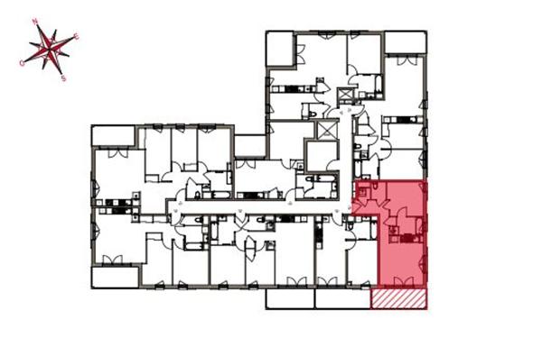 Appartement à vendre    2 pièces • 43,97 m2 Sain-Bel