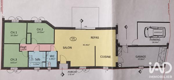 Maison à vendre 4 pièces 91 m² Marsilly