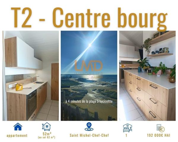 Appartement T2 - 52 m² - 1er étage -Lumineux