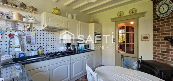 Maison plain pied sur sous-sol avec jardin