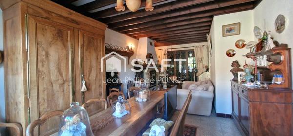 Maison plain pied sur sous-sol avec jardin