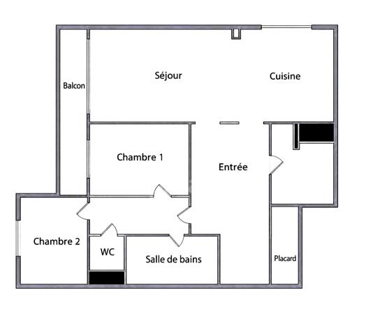 Appartement à vendre 3 pièces  (77) CHELLES - Quartier du Coteau