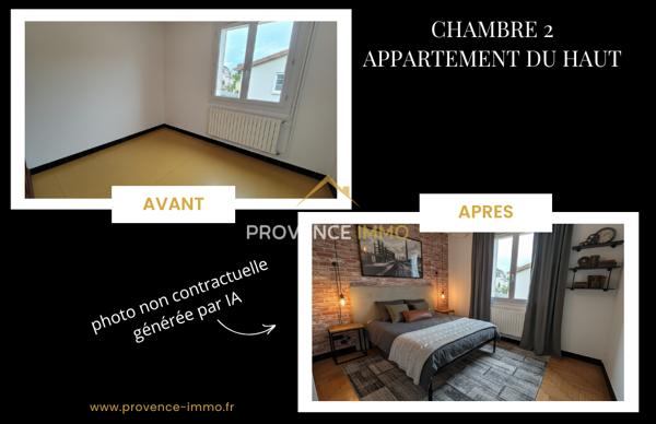 Digne-les-Bains (04000) Nouvelle Exclusivité – Maison des années 50 – 160 m² environ – 2 appartements indépendants ou maison familiale