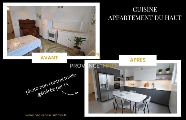 Digne-les-Bains (04000) Nouvelle Exclusivité – Maison des années 50 – 160 m² environ – 2 appartements indépendants ou maison familiale