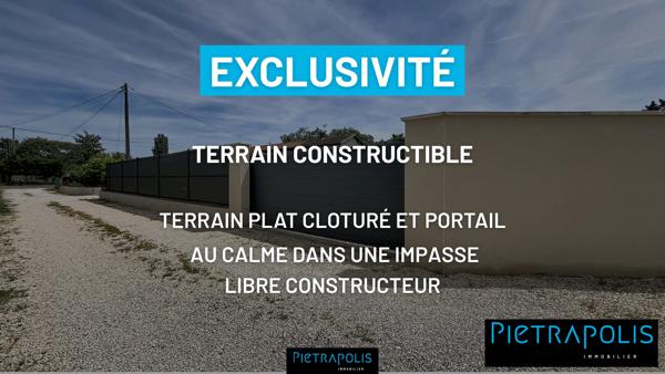 TERRAIN CONSTRUCTIBLE A VENDRE