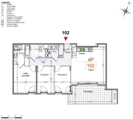 Appartement à vendre 4 pièces 85 m² Cagnes-sur-Mer