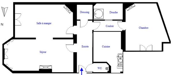 Appartement à vendre 3 pièces 63 m² Paris 12