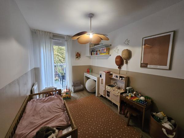 Marquette-lez-Lille – T3, balcon plein sud sans vis-à-vis, garage et deux stationnements