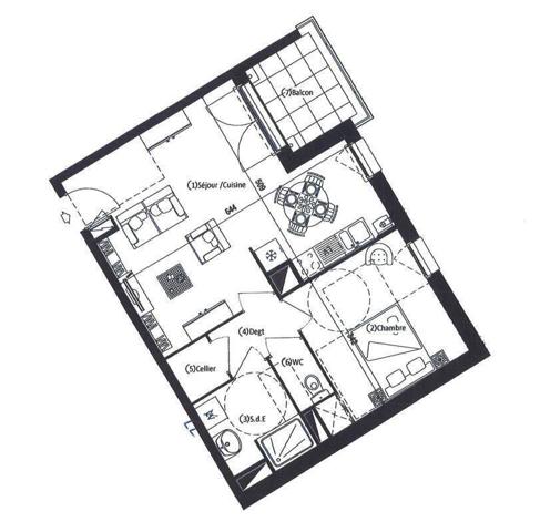Appartement 2 pièces - 44230 Saint-Sébastien-sur-Loire