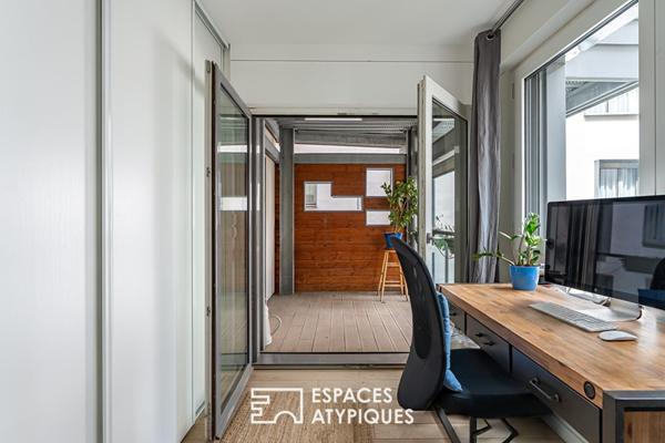 Appartement avec multiples terrasses face à la Seine et l’île Saint-Germain