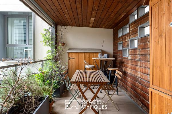 Appartement avec multiples terrasses face à la Seine et l’île Saint-Germain