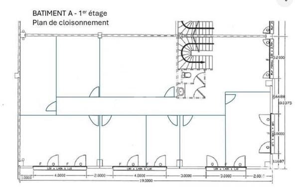 Location bureaux 200 m² Lieusaint