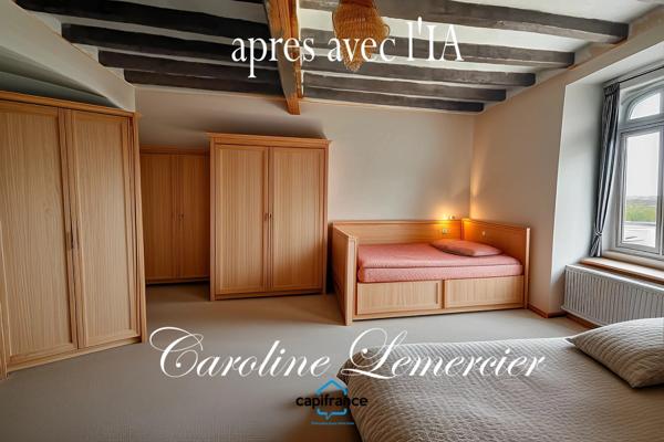 Maison à vendre 3 pièces proche de LA FERTE BERNARD (72)10 MN MAISON DE VILLAGE 75 m2 HABITABLES, TERRAIN