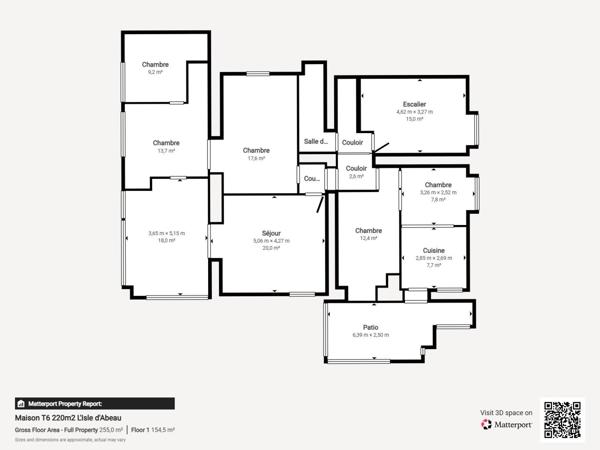 MAISON FAMILIALE DE CARACTÈRE À RÉNOVER – 220 m² ENV. – TERRAIN 1 082 m²