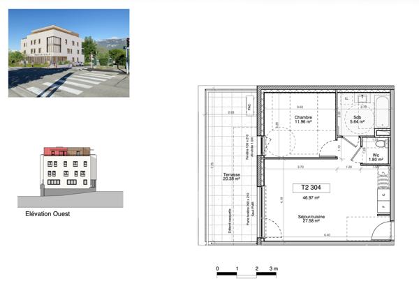 Appartement 2 pièces - 47 m²