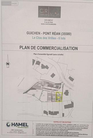 Terrain à Batir à vendre à Guichen en Ille-et-Vilaine (35580), ref : 35129-5262