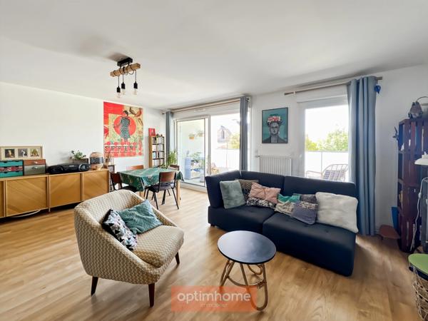 Rennes Sud-Gare / Sainte-Thérèse – T4 traversant avec deux loggias, jardin partagé et garage