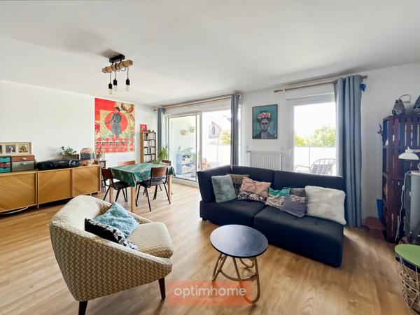 Rennes Sud-Gare / Sainte-Thérèse – T4 traversant avec deux loggias, jardin partagé et garage
