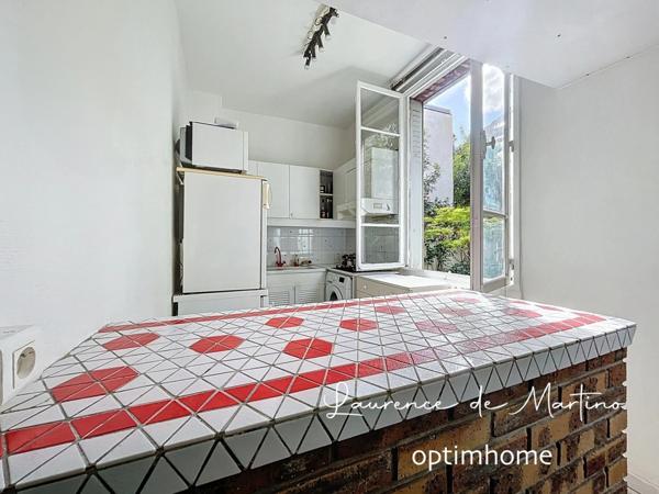 Appartement à vendre 2/3 pièces (92) - LA GARENNE-COLOMBES - REZ DE JARDIN CLOS PAR DES MURS -