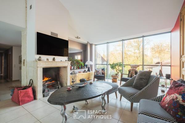 Poésie architecturale pour cette demeure à La Garette