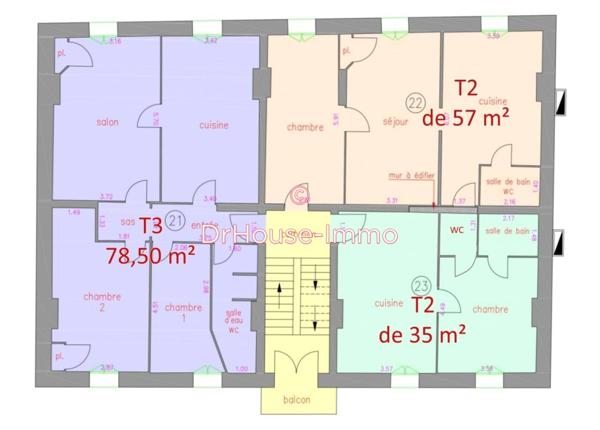 Appartement à vendre 7 pièces de 170 m²