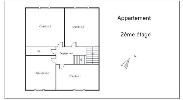 Appartement F4 à vendre  5 pièces - 83 m2 SALON DE PROVENCE - 13