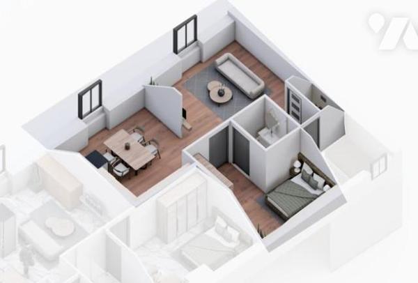 LAVAL, Hyper centre, Appartement type 2 