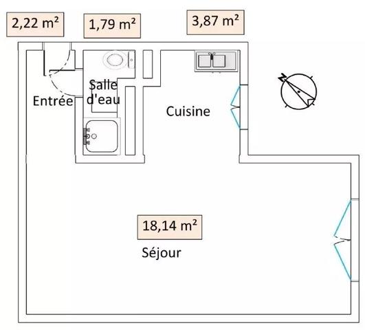 Location Appartement 1 pièces 26 m2 à Asnières-sur-Seine