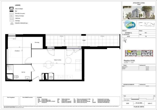Appartement 2 pièces - 49800 Trélazé