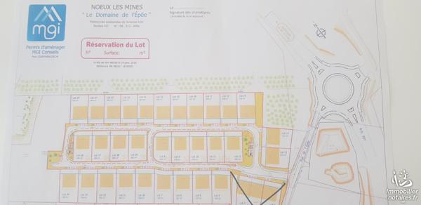 Lotissement de 34 parcelles libres de constructeurs sur NOEUX LES MINES
