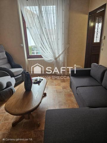 Maison mitoyenne,2 chambres,jardin,terrasse