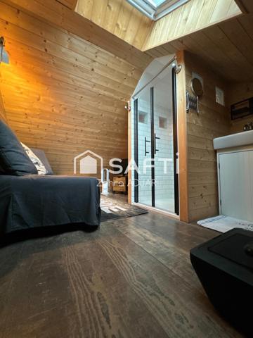 2 pièces avec jardin, garage aménagé et pièce en plus – Idéal premier achat