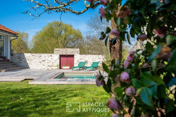 Maison iconique de Vertou bâtie en 1894 et sa pleine vue Sèvre