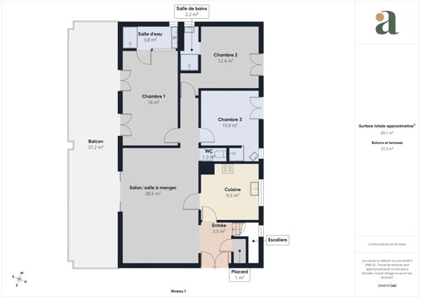 Belle maison T4 avec possibilité d'aménagement, terrasses et jardin à Eguilles (13510)