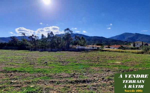 Devenez propriétaire à Sorède! Terrain à bâtir.