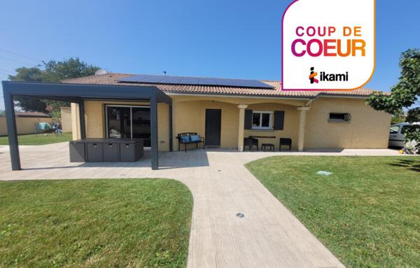 Maison de plain-pied avec piscine T5 117m2