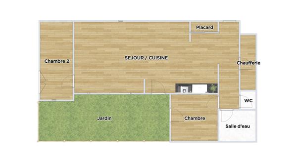 Appartement 3 pièces - 75 m² Exclusivité efficity