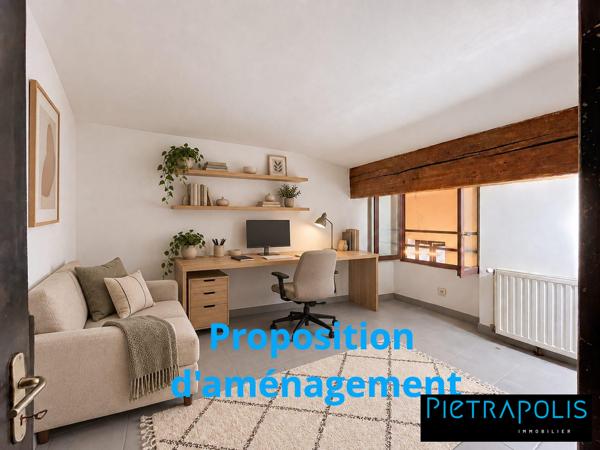 Appartement atypique de 100 m² au sol avec terrasse – Jusqu’à 2 chambres