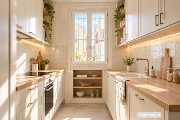 A VENDRE - Appartement Paris - 75009 - Folies Bergères - Square Montholon - 2 pièces - 1 chambre - 48 m²