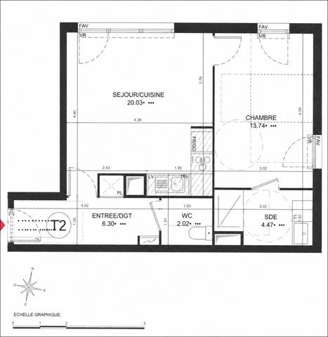 Appartement à vendre 2 pièces 47 m² Aulnay-sous-Bois