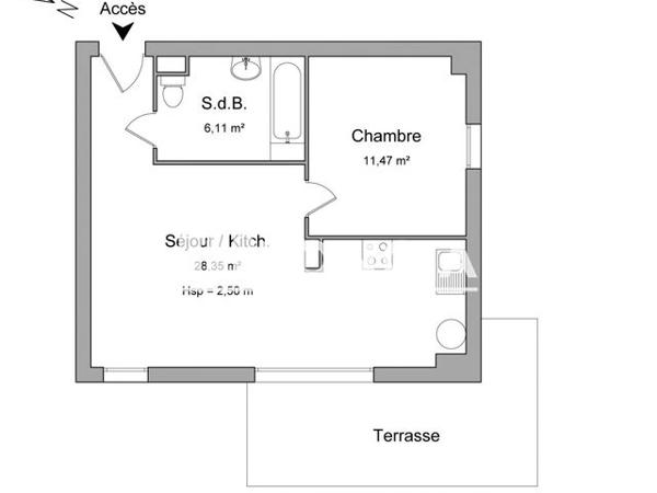 Location Appartement 2 pièces 45.93 m² - DOMAINE DE ROCHE BRUNE Frejus 83600