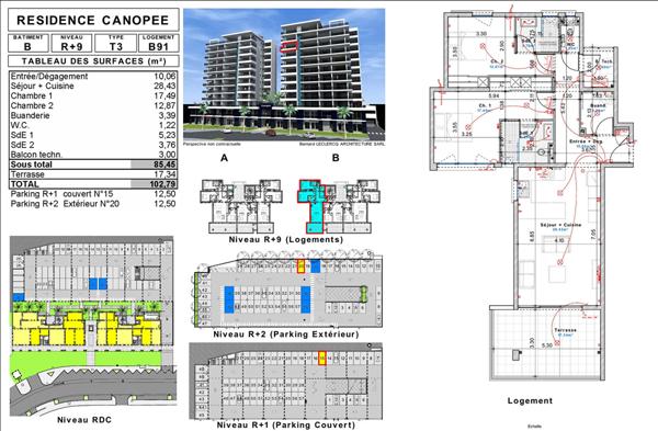Achat appartement près de FORT DE FRANCE - 3 pièce(s) - 103 m² - 380 000 €