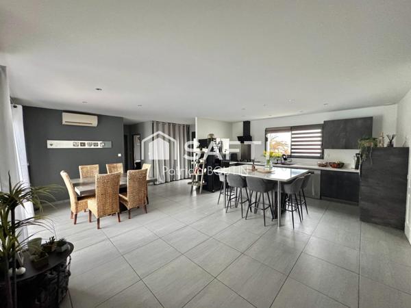 PAVILLON PLAIN PIED 4 CHAMBRES DONT UNE SUITE PARENTALE + GARAGE ET PISCINE  A JUSCORPS !