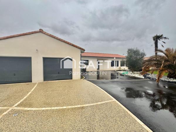 PAVILLON PLAIN PIED 4 CHAMBRES DONT UNE SUITE PARENTALE + GARAGE ET PISCINE  A JUSCORPS !