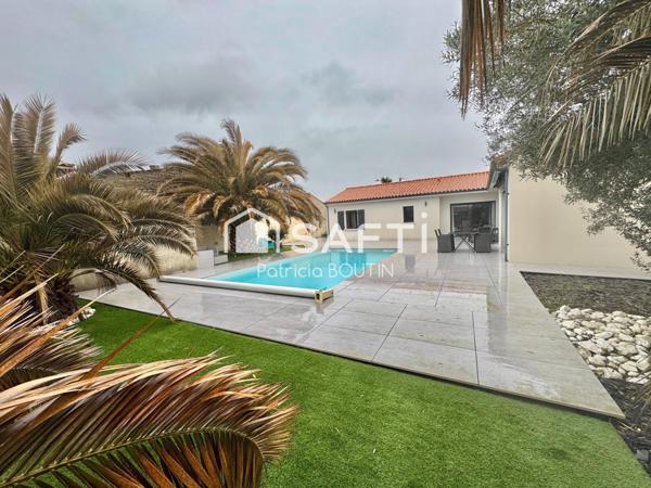 PAVILLON PLAIN PIED 4 CHAMBRES DONT UNE SUITE PARENTALE + GARAGE ET PISCINE  A JUSCORPS !