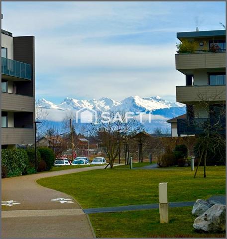 T4 lumineux proche Léman express et accès autoroute.